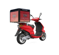 Boîte de livraison de nourriture LED P3 4G GPS avec panneau matriciel LED pour moto, écran publicitaire pour livraison à emporter