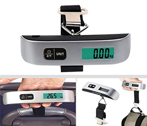 Báscula Digital Portátil de Alta Calidad para Maletas, 50 kg, con Pantalla LCD Retroiluminada, Báscula Digital Colgante para Viajes - Product Image 5