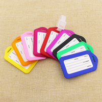 Étiquette de bagage en PVC et silicone personnalisable avec nom, cartes d'embarquement pour cadeaux promotionnels - Écologique, couleurs et logo personnalisés, taille sur mesure