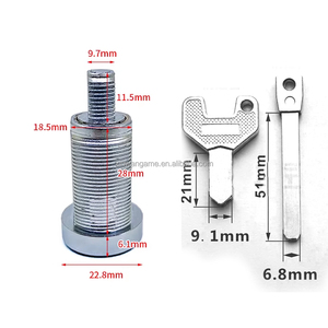 Serrures antivol 2-en-1 pour porte avec clé 3506 #   Pièces détachées pour machines de jeu à monnayeur, machines à griffes, jeux de pêche cowboy et bornes d'arcade - Product Image 2