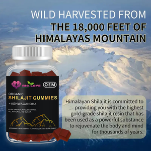 Ham Ekolojik Şilajit Jelibonları Seçilmiş Premium Himalaya Hammaddeleri ile Vücudu Besler Düşük Şekerli Formül Yapışkan Değil - Product Image 2