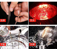 Lot de lampes chauffantes 100W/150W/170W/250W/275W pour volailles et porcelets, ampoule infrarouge à douille céramique pour élevage