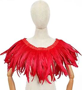 35-40cm(14-16 '') B & D dài Rooster lông rìa vải ren TRIM cho lễ hội lông Ba lô - Product Image 3