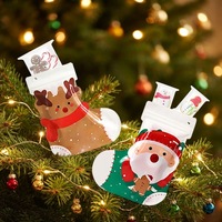 Sacs cadeaux de Noël personnalisés en gros, sacs refermables en Mylar avec fermeture éclair pour emballage de collations et bijoux, directement de l'usine, OEM ODM