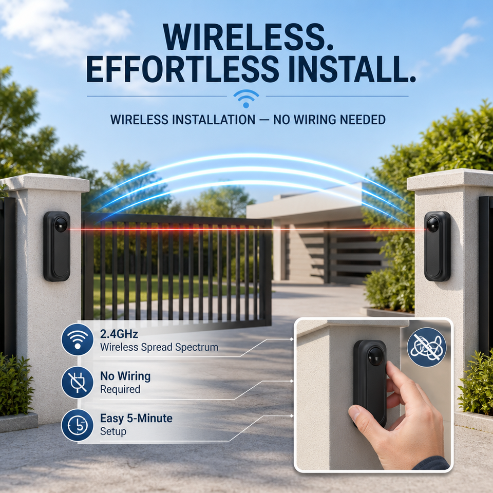 TPD-88 Infrared Gate Photocell Motion Sensor 20-40m Detection Range ABS ...
