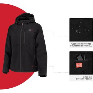 Chaqueta Térmica Personalizada para Mujer, con Batería, Resistente al Viento, Ropa Casual para Exteriores - Product Image 4