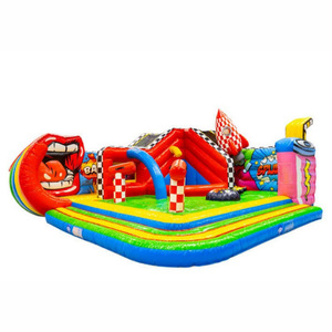 Toboggan aquatique gonflable extérieur, <span class=keywords><strong>attraction</strong></span> de parc aquatique pour événements et festivals estivaux, espace super coloré - Product Image 2