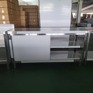 Gabinete de mesa de preparación de acero inoxidable de alta resistencia | Banco de trabajo comercial para Cocina, Restaurante, panadería y <span class=keywords><strong>catering</strong></span> - Product Image 6