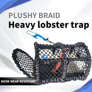 Cadre en acier soudé robuste <span class=keywords><strong>Cage</strong></span> à crabe en plastique pièges à homard de haute mer <span class=keywords><strong>Cage</strong></span> de pêche <span class=keywords><strong>Cage</strong></span> à appâts pour carpe - Product Image 2