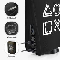 Housse anti-poussière pour PS5 Pro/PS5, housse de protection pour console de jeu, étui imperméable, lavable, doublure douce, protection anti-poussière