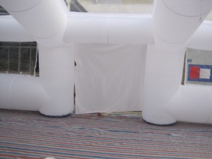 Carpa Inflable de Doble Capa para las Cuatro Estaciones, de Tela Oxford Blanca, Ecológica, Impermeable, con Estructura de Múltiples Habitaciones, para Campamentos, Fiestas y Eventos - Product Image 3