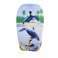 Planche de surf en matériau EPS personnalisé de 37 pouces avec équipement de natation créatif de flottabilité de motif d'océan pour le surf