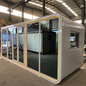 Casa Cápsula Prefabricada de Acero de 5.8 Metros, Aislada, Transpirable, Cuadrada, Completamente Decorada, Diseño Moderno, con Certificación CE - Product Image 4