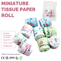 Rouleau de papier toilette miniature en résine pour maison de poupée, serviette de toilette, accessoires de salle de bain, mini modèle de jouet, accessoires de décoration, ensemble de jeu