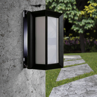 Applique murale LED étanche pour extérieur Tête de porte à capteur en aluminium IP65 pour balcon, patio, mur extérieur, terrasse, éclairage extérieur
