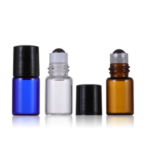 Vente en gros 2ml couleur fauve rouleau sur bouteille en verre avec couvercle petite capacité et bon prix - Product Image 1