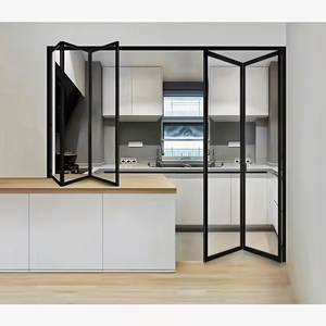 Portes et fenêtres de cuisine intérieures en aluminium certifiées CE avec verre trempé de sécurité certifié EN pour les maisons - Product Image 1