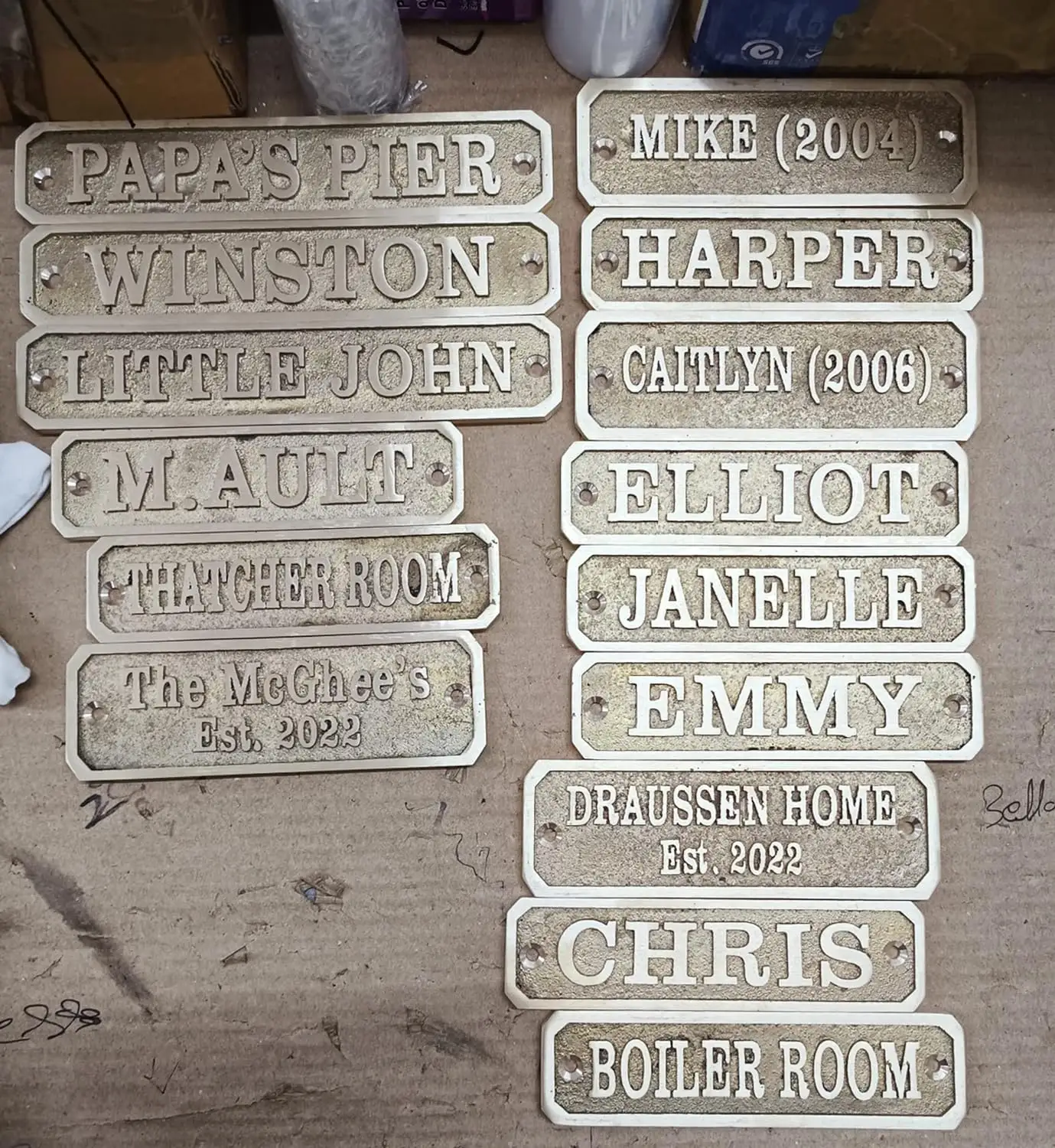 New Design Customized Metal Plate High Quality Engraved Plate Metal Label Plates