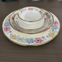 Vaisselle en céramique plaquée or de luxe, assiette ovale en porcelaine électro-plaquée, logo personnalisé, emballage