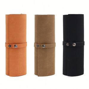 Elegante Estuche Protector Enrollable de Piel Sintética, Estuche de Almacenamiento Vintage para 5 Relojes, para Viajes y Regalos, con Logotipo Personalizado - Product Image 1