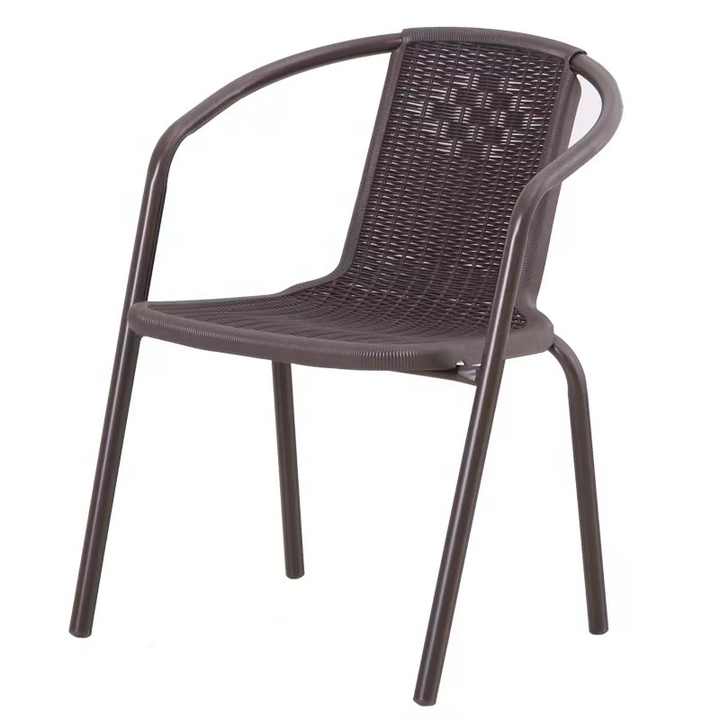 Cheap Rattan Like Plastic Chair Outdoor Leisure Patio Beach Balcony