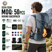 Sacs à dos de camping vintage de haute qualité, sacs de montagne en nylon imperméables 30L, sacs à dos de randonnée