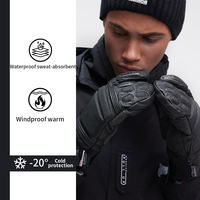 Mitaines de snowboard personnalisées OEM ODM, à doigts séparés, imperméables, HIPORA, antidérapantes, vente en gros