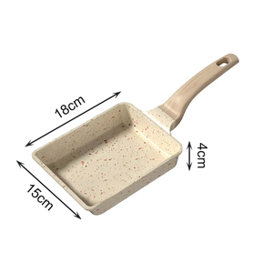 Hộ gia đình trứng Omelette Fry Pan không dính cấp thực phẩm nhôm Nhật Bản Vuông nấu ăn Frying Pan - Product Image 2