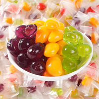 Snoepgoed groothandel OEM/ODM op maat privélabel 3D afpelbare fruit smaak gummy snoep 50% echt fruit sap zacht snoep