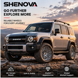Ruedas SHENOVA Monobloque Personalizadas de Aleación de Aluminio Forjado, Diseño Cóncavo, para Autos Nuevos, <span class=keywords><strong>16</strong></span>'', 130mm PCD, 10mm ET, para Reequipamiento/Actualización - Product Image 2