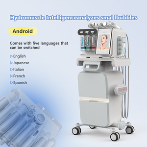 Nouvelle machine d'analyse de la peau du visage, machine de beauté faciale pour salon de beauté et spa, machine à bulles H2O2, machine de raffermissement de la peau, anti-âge, 8 en 1 - Product Image 5