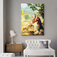 Tableau mural sur toile chrétienne, impression HD, portrait de Jésus, peinture à l'huile, art religieux moderne, peinture murale