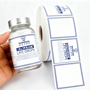 Изготовление этикеток на заказ: износостойкие, для рецептов, медицинские, для аптек, белые, из ПЭТ, прозрачные, для стеклянных бутылок - Product Image 1