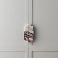 Poignée de porte en marbre sculptée à la main de luxe STONEKOCC, taille personnalisée 32x4x2cm, poignée de meuble en pierre, bouton de porte vintage Wabi Sabi, décoration intérieure