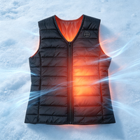 Gilet chauffant électrique portable rechargeable léger pour l'hiver, sans manches, personnalisable