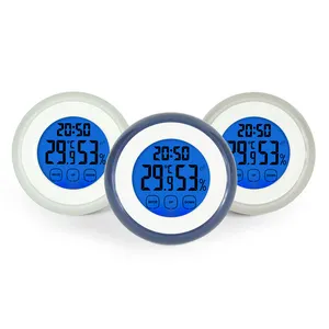 Fridge Nagnet Thermo-hygrometer Clock