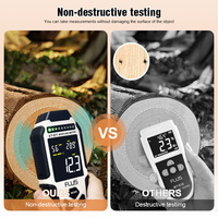 Humidimètre multifonctionnel non invasif, testeur d'humidité, hygromètre, testeur numérique de température et d'humidité, humidimètre pour bois