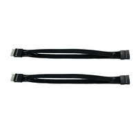 Kabel Harness Kustom Dua Baris Betina Jantan 2.54mm Pitch DuPont Plug Breadboard 24AWG Tembaga Berlapis Timah Selubung PVC untuk Peralatan Rumah Tangga