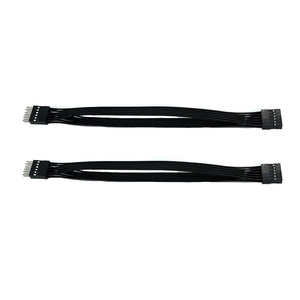 Kustom baris ganda perempuan laki-laki 2.54mm Pitch colokan DuPont papan roti 24AWG harnes kabel Jumper kabel Terminal PCB Harness kawat - Product Image 6