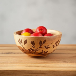 Cuenco de madera moderno hecho a mano de alta calidad RMW para uso en el hogar, Hotel, restaurante, para presentar platos, postres, cocina - Product Image 2