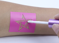 GP Meilleures ventes Pochoirs adhésifs réutilisables en PVC pour le visage, Tatouages temporaires à paillettes, Respectueux de l'environnement