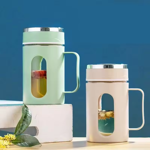 Tasse à thé en verre avec poignée tasses <span class=keywords><strong>de</strong></span> haute qualité résistantes à la chaleur tasse à thé <span class=keywords><strong>de</strong></span> haute qualité et pratique <span class=keywords><strong>bouteille</strong></span> en verre - Product Image 1
