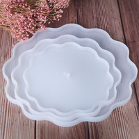 Ys Drielaagse Taartvorm Diy Harsplaat Siliconen Onderzetter Mal Fruittafel Opslag Decoratieve Ornamenten Beugel Gereedschap
