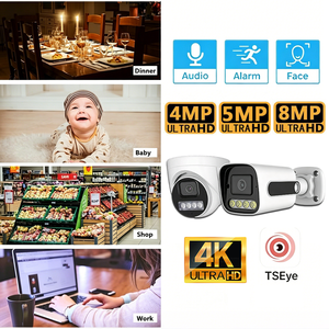 ระบบกล้องวงจรปิด TSEye 8CH 8MP 4K POE NVR พร้อมกล้องโดมตรวจจับความเคลื่อนไหวในเวลากลางคืน กล้องรักษาความปลอดภัยแบบกระบอก IP66 - Product Image 2
