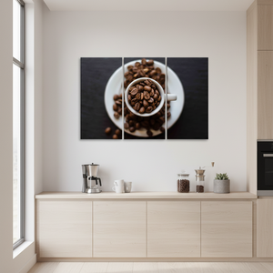 Coffee Beans <b>Canvas</b> Print: Modern Kitchen <b>Wall</b> Art,SET OF 3 <b>CANVAS</b> - Product Image 3