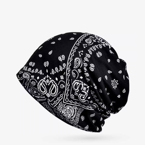 Logo personnalisé 100% coton <span class=keywords><strong>été</strong></span> Boho Chic Paisley Bandana Baggy Slouchy Beanie Chemo Hat pour hommes femmes broderie à la main Chic - Product Image 4
