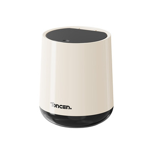 ถังขยะขนาดเล็กทรงกระบอกสีแดง Tongcen ฝาเปิดแบบกด สำหรับโต๊ะทำงาน - Product Image 5