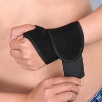 Poignet réglable en néoprène Attelle de soutien de forme physique avec boucles de pouce Soulagement d'haltérophilie personnalisé Dragonne carpienne Protège-poignets