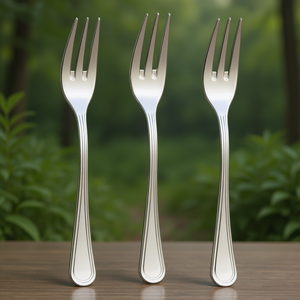 Juego de Tenedores para Postre Impero, 3 Piezas, 15.2 cm, Acero Inoxidable Cromado Pulido, Vajilla - Product Image 1