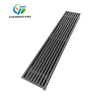 Grille de ventilation linéaire en aluminium noir pour climatiseur central, avec cadre ultra-étroit, vente en gros, par le fabricant